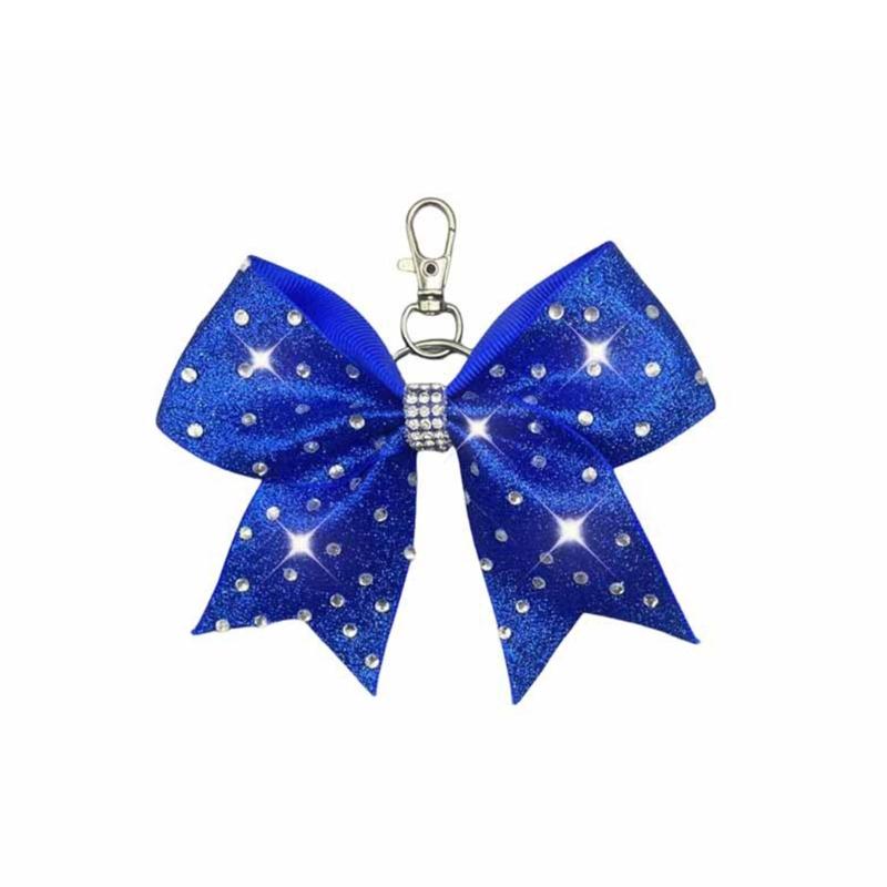 10Pcs Elegant Bows Keychain With Sparkling Rhinestones For Fashionable Accessory And Gift For Stylish Personalization