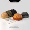 Landlord Hat Personality Hole Retro Knitted Hat Men'S Fashion Versatile Melon Fur Hat Autumn And Winter Warm Cold Hat