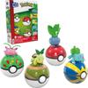 Mega MEGA Pokemon Building Toy Set, Grass-Type Trainer Team, 118 Pieces, 4 Poseable Characters, 2-Inch Tall, for Kids