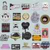 Creative Cartoon Pig & English Letter Brooch Set - Fun Metal Badge Accessories