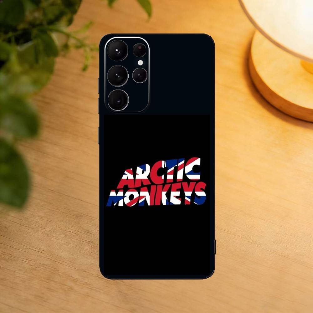 Logo A-Arctic M-Monkeys Band Phone Case For Samsung S25,S24,S21,S22,S23,S30,Ultra,S20,Plus,Fe,Lite Black Shell