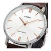[Casio] CASIO Quartz Men's Watch MTP-VT01L-7B2 Silver X Brown Leather Band Overseas Model [Parallel Import]