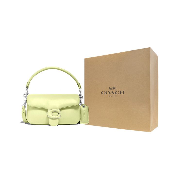Coach Tabby 18 Fashion Solid Classic C Buckle Nappa Leather Underarm Pillow Bag Shoulder Bag Crossbody Bag Tote Bag Mini Women Bags C3880-LHM97