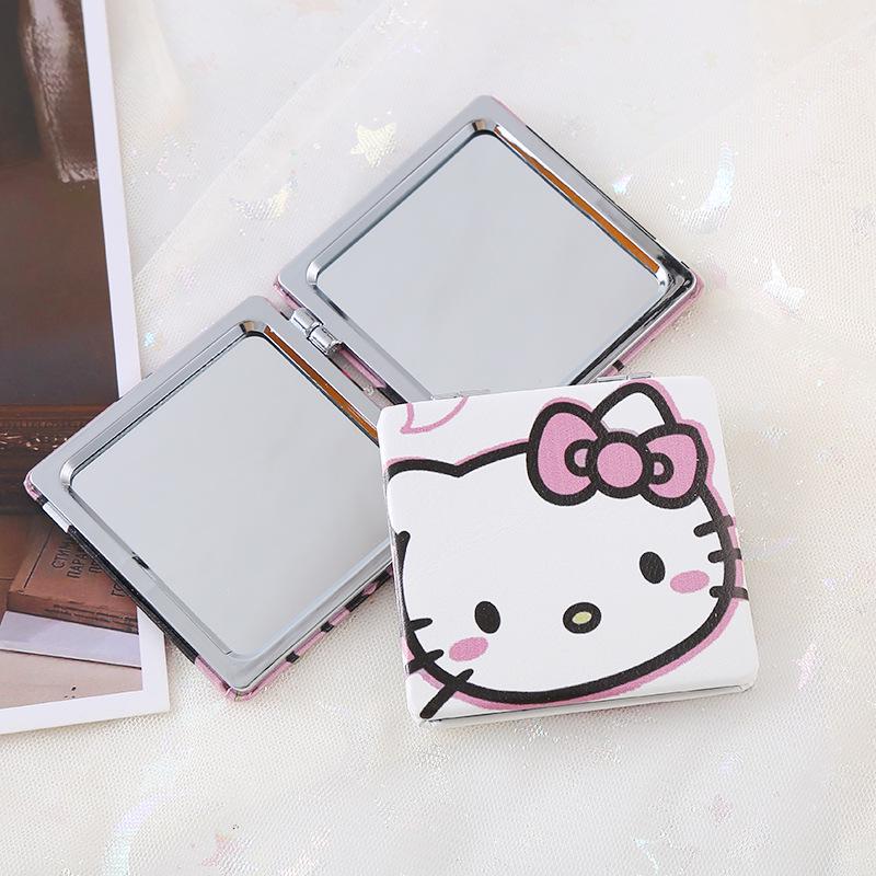 Sanrio Portable Foldable Makeup Mirror - Cute Cartoon Handheld Touch-Up Accessory