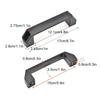 4PCS Black Nylon Plastic Door Grab Handles Heavy Duty Durable Replacement for Motorhome Caravan Boats RV Accessories