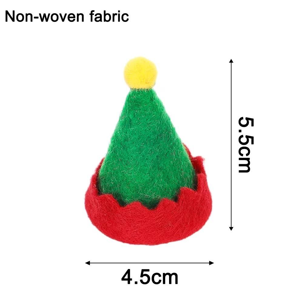 12 ks dárkových vánočních čepic Santa Claus čepice lízátko čepice láhev vína nová mini vánoční čepice párty