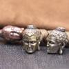 Shakyamuni Buddha Head Brass Lanyard Pendants Buddhism Paracord Beads Charms EDC DIY Umbrella Rope Bracelets Accessories Jewelry