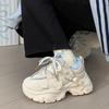 Grube buty typu "dad shoes" z polaru 22 zima nowe gruba podeszwa podwyższające dwa bawełniane buty studenckie buty sportowe