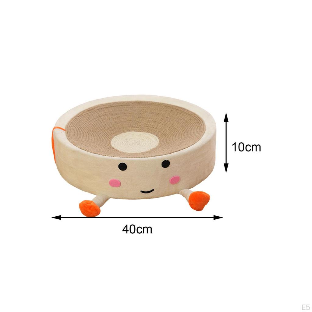 Cat Scratch Bowl Scratcher Interactive Toy Furniture Protection Mat Pet Cushion Sisal Scratching