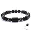 Unique Twelve Constellations Bracelet Men Women Natural Volcanic Rock Onyx Hematite Beaded Healing Braslet Leisure Couple Joias