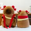 Cartoon Red-headed Rope Zhazha Capybara Plush Toys for Children's Birthday Gifts Event Gifts for Kapi Dolls