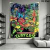 Shell Shock Tmnt Art Show Tribute Tapestry Background Cloth Fashion Print Christmas Gift Home Decor Atmospheric Background Cloth