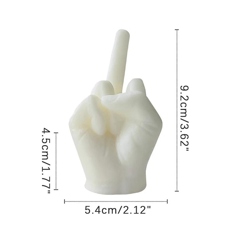 Funny Quirky Middle Finger Scented Candles - Creative Gesture Candle | Unique Gift Home Decor Ornament