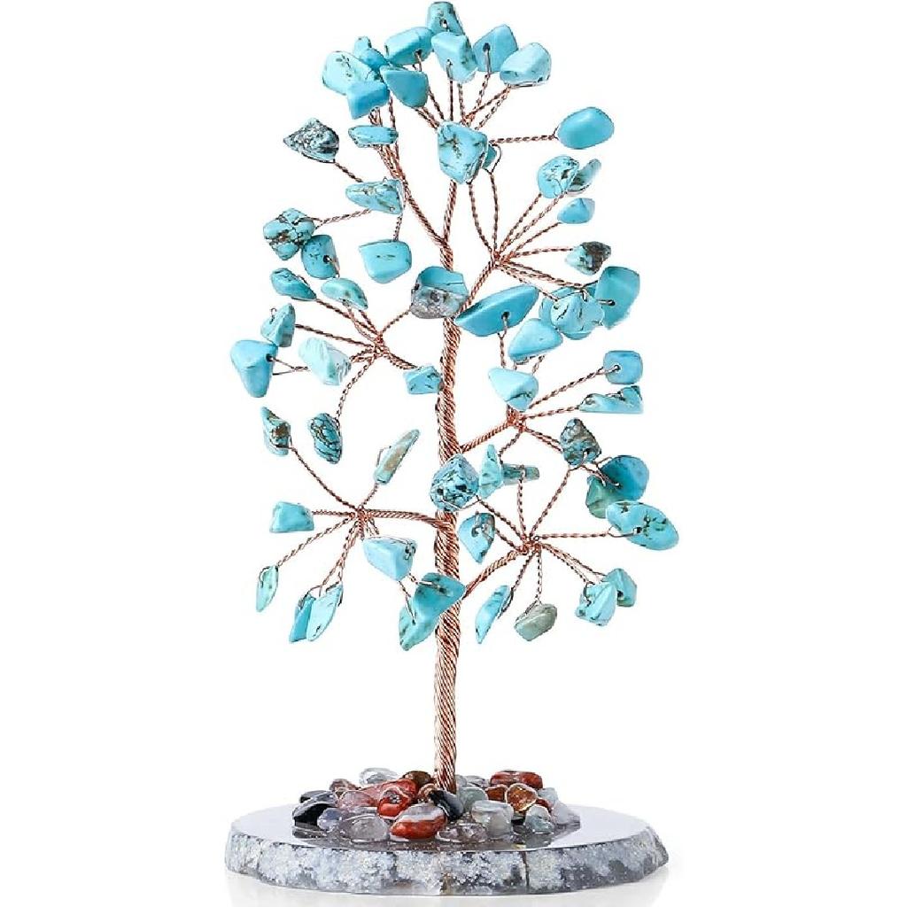 DUQGUHO Crystal Tree Amethyst Crystal with Natural Quartz Amethyst Stone Base Crystal Tree for Decor Reiki Luck Crystal Spiritual Gifts
