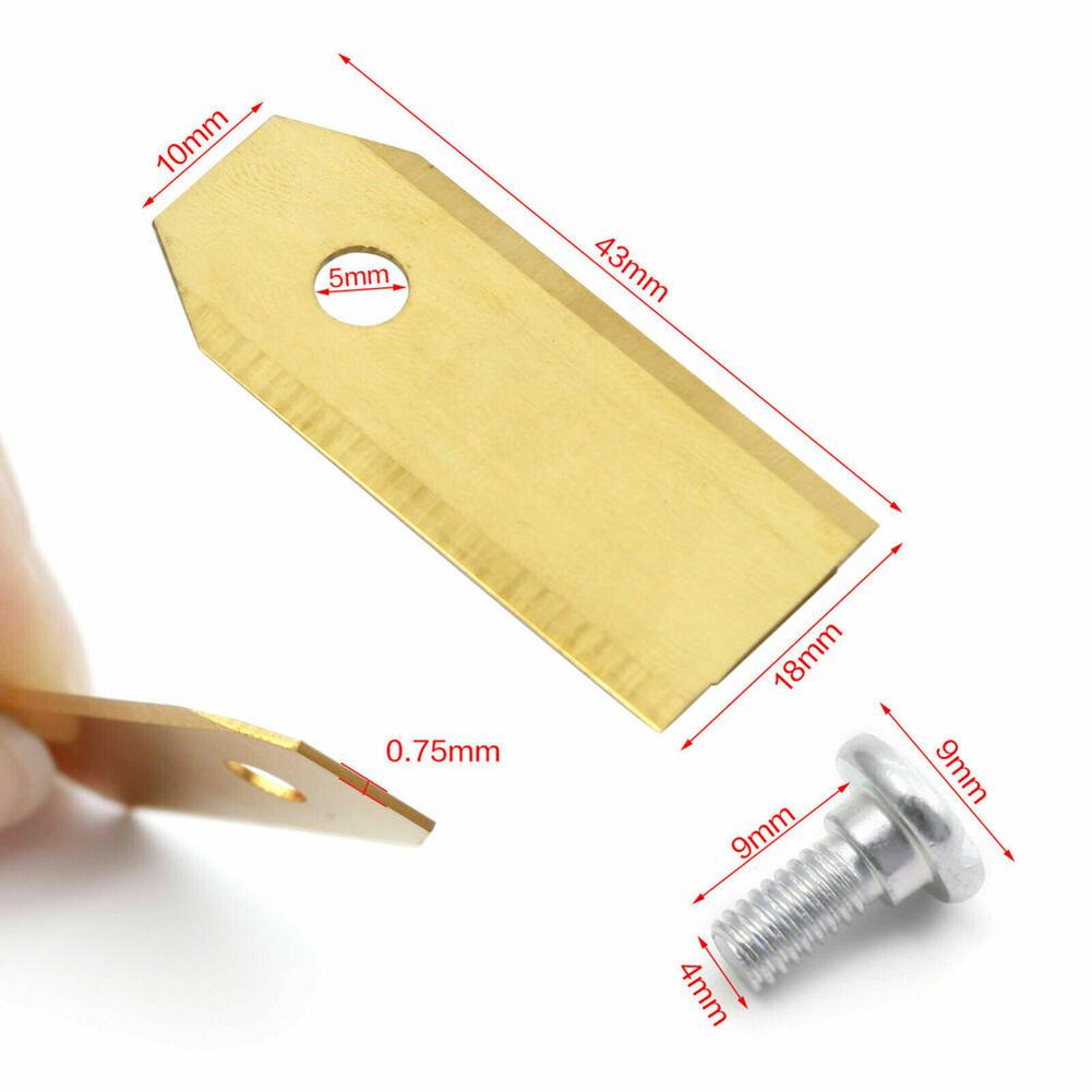 9/18/30PCS Grass Trimmer Blades Lawn Mower Replacement Trimmer Cutter Garden Robotic Lawnmower Tools
