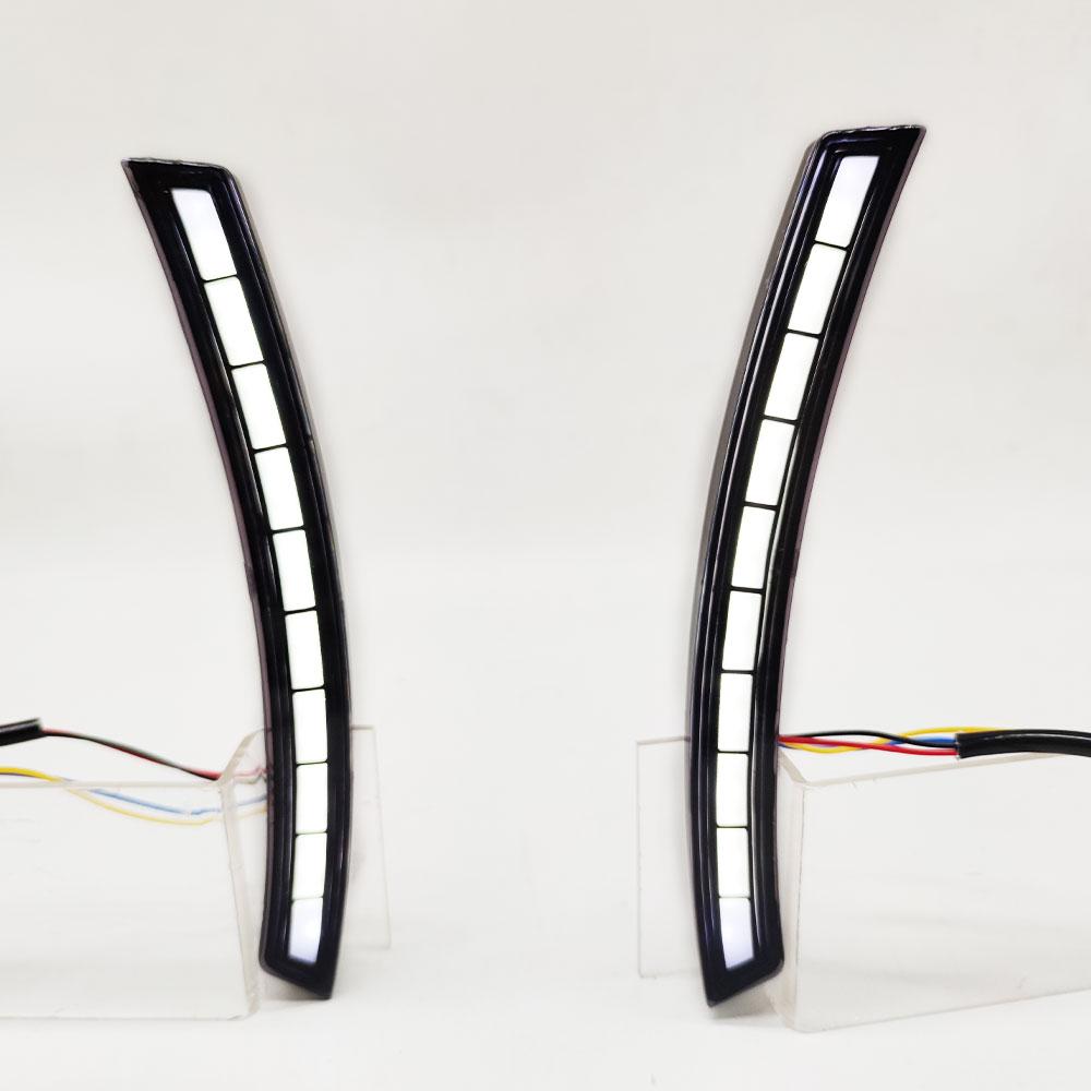 2PCS LED Daytime Running Light For Honda CR-V CRV 2024 Dynamic Turn Signal Waterproof Car 12V LED DRL Lamp