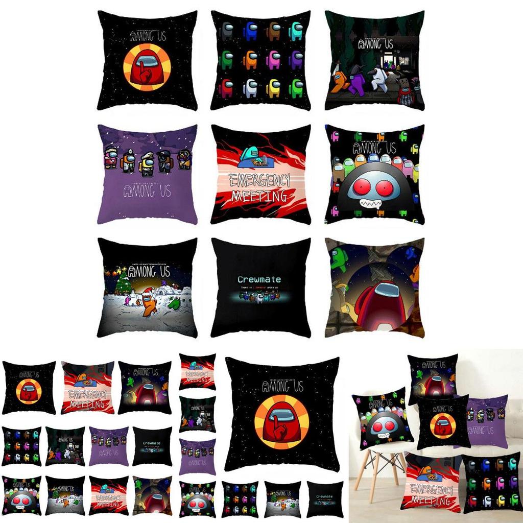 Among Game Us Cushion Cover Throw Pillow Case Home Sofa Decor 45×45cm Square