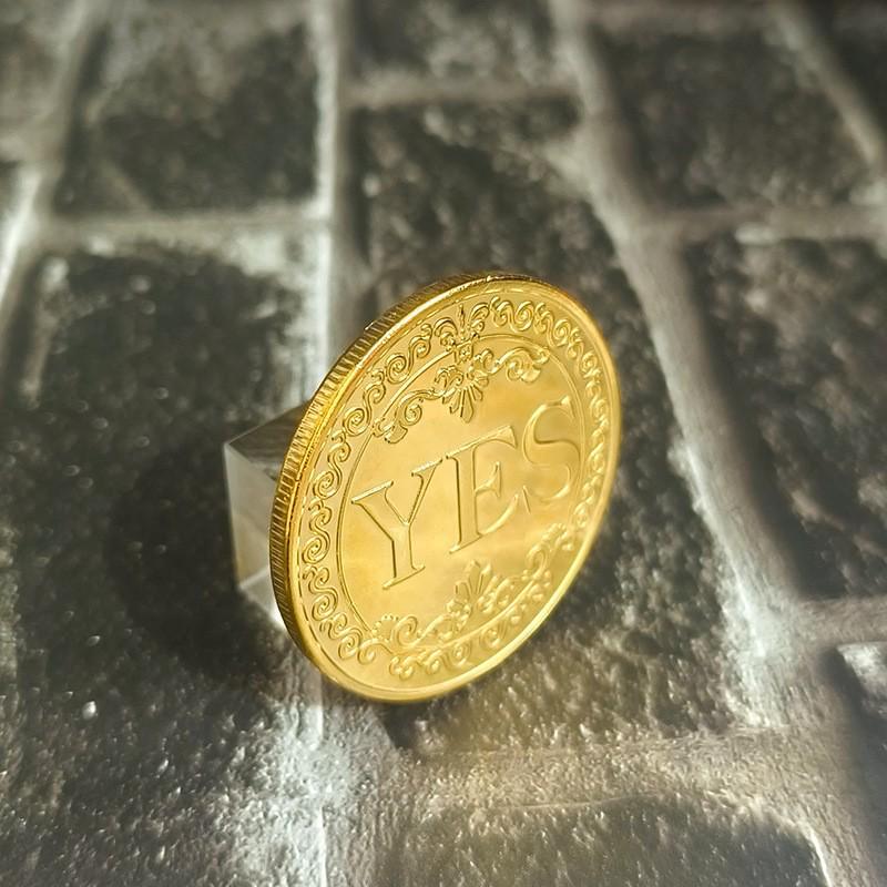 YES/NO Commemorative Decision Coin – Magic Metal Gift for Events & Sales