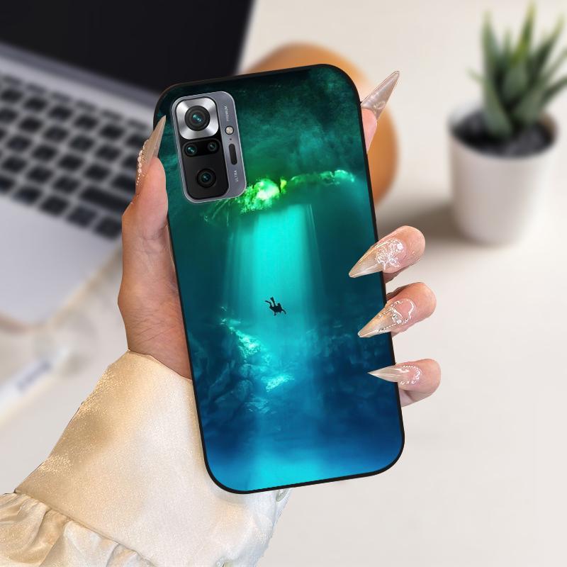 Case For Redmi Note 10 Pro 4G 5G Soft TPU Silicone Phone Cover Cases For Redmi Note 10 Pro Max Luxury Fashion Protective Fundas