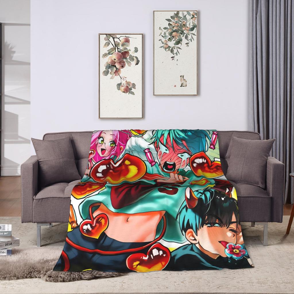 Alien Stage Anime Key Visual Plush Blanket Child Flannel Throw Blanket For Home Decor Warm Custom Quality Bedspread Gift