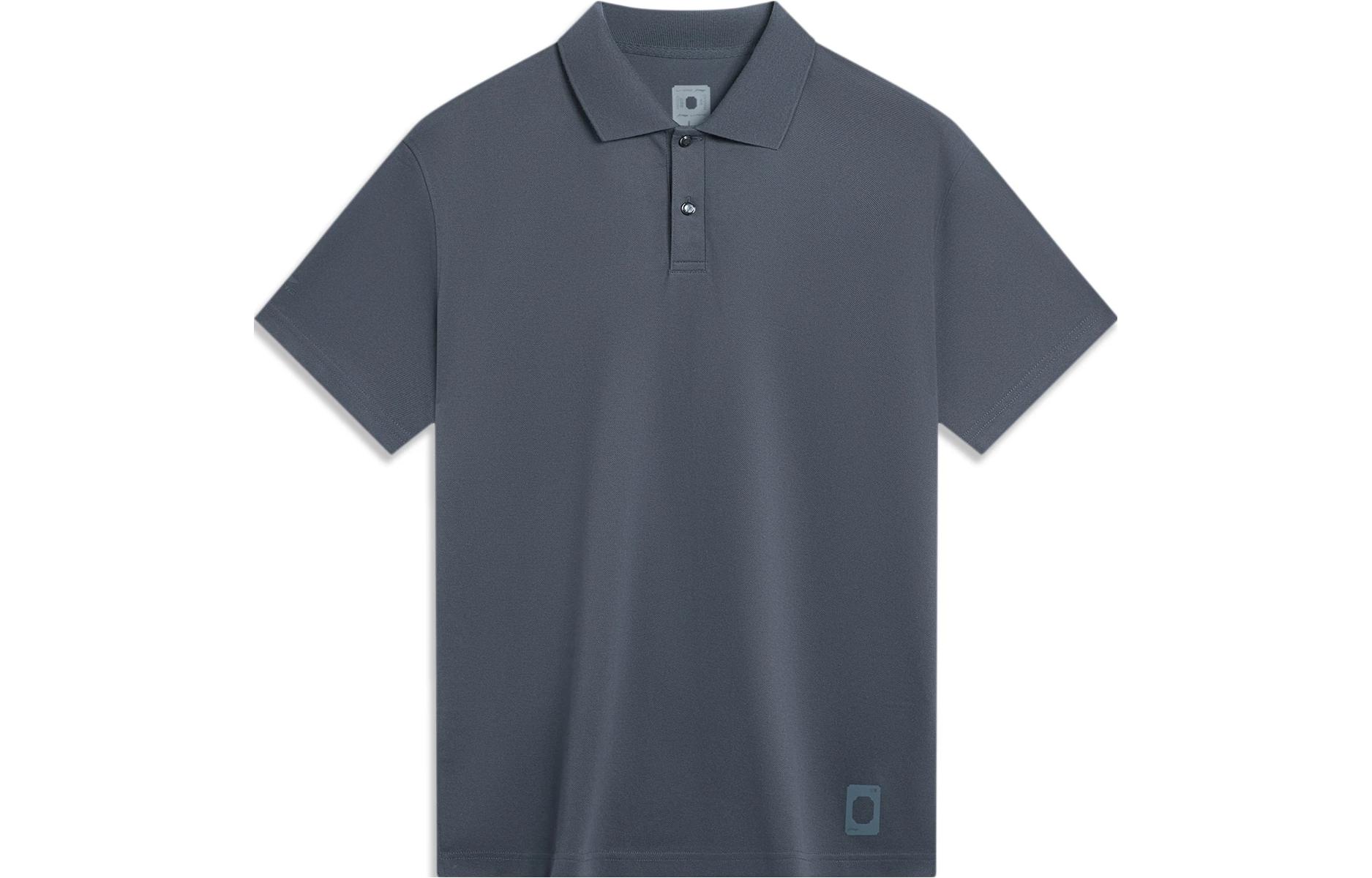 Li Ning Sports Trendy Collection Polo Shirt Men s Ebony Black APLT135-6 M