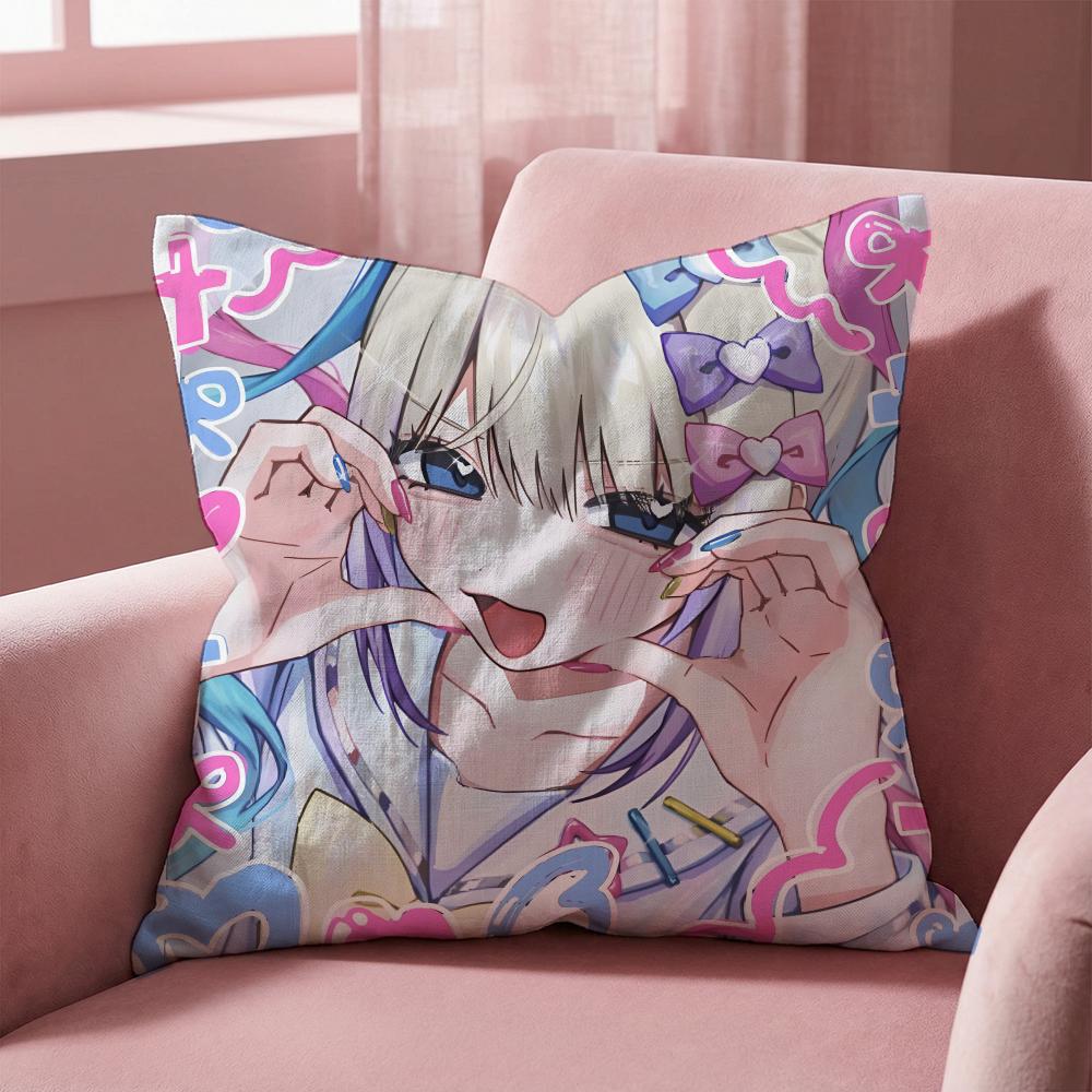 Kawayii Needy Streamer Overload Cushion Cover Multi-Scene Pillow Cover for Home & Car - Reversible, Soft & Durable for Daily Use