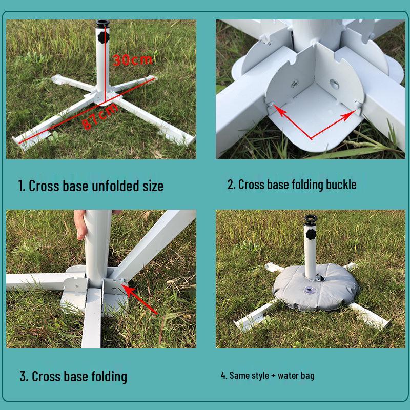 Vierbeiniger Stahl-Strandfuß mit kostenlosem Versand
