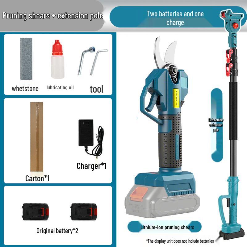 Rechargeable Telescopic Electric Pruning Chainsaw and Handheld Garden Shears