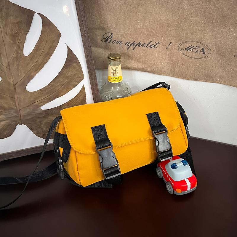 

Single-shoulder Bag, Retro Plain Color, Children s Mailman Bag, Children s Bag жовтий