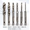 Kimlonton Drill Tap, Tap Drill Set, Spiral Tap, HSS Steel, Hexagonal Shaft, Multi-functional Integrated
