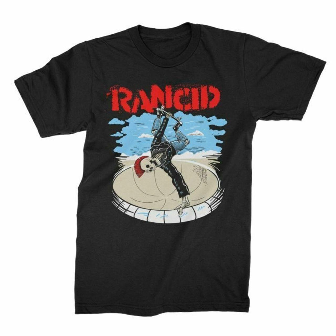 Hot New Rancid Band Skateboard Skele Black S to 5XL Shirt VK137 S