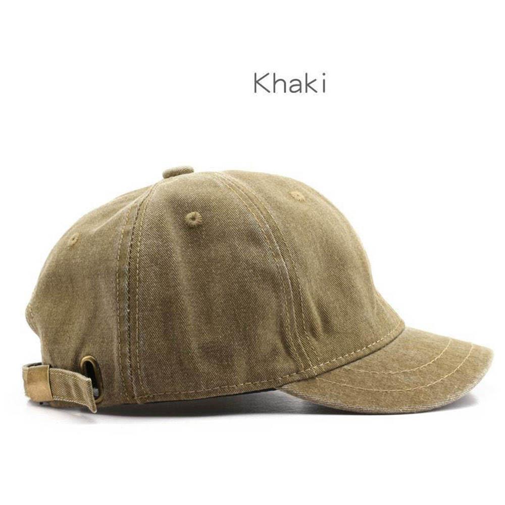 Retro Baseballkappen mit kurzem Schirm für Männer Frauen Einfarbige Verstellbare Outdoor Sonnenblenden Hüte Baumwolle Streetwear Hip Hop Kappen Gorras