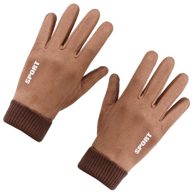 Winter Warm Touchable Screen Enabled Gloves For Men Waterproof Design NonSlip Palms Outdoor Sports