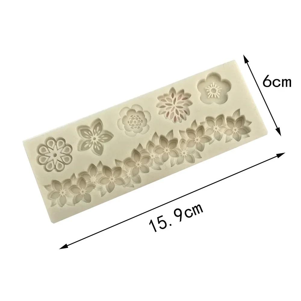 Silicone Molds For Baking Chocolate Fondant Jelly Candy Cake Decoration Baking Tools Flowers Resin Art Moulds