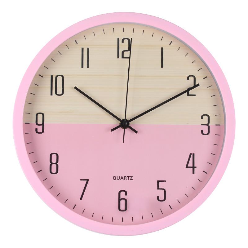 

12-дюймовые Часы Бесшумные Модные Настенные Часы Гостиная Спальня Дом Креативные Милые Время в Путешествии Бесшумные Настенные Часы 12 inch [30CM] pink