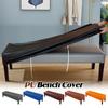 PU Bench Cover Stretch All-inclusive Stool Cover Waterproof Piano Seat Cover Slipcover Living Room Washable Bench Protector