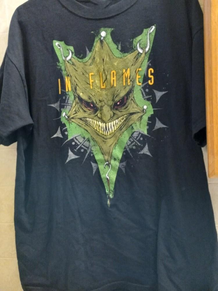 Vintage In Flames Band Cotton Black Shirt Unisex S to 5XL MQ321 Unisex T-Shirt S