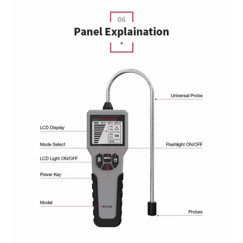 Accurate Oil Quality Check Universal Brake Fluid Tester Car Diagnostic Tool Digital Tester Testing Tool DOT3 DOT4 DOT5.1