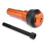 Motorcycle Muffler Slider for Kawasaki Eliminator/SE (24) [8BL-EL400A] CNC Guard Slider (1 Piece) (Orange)