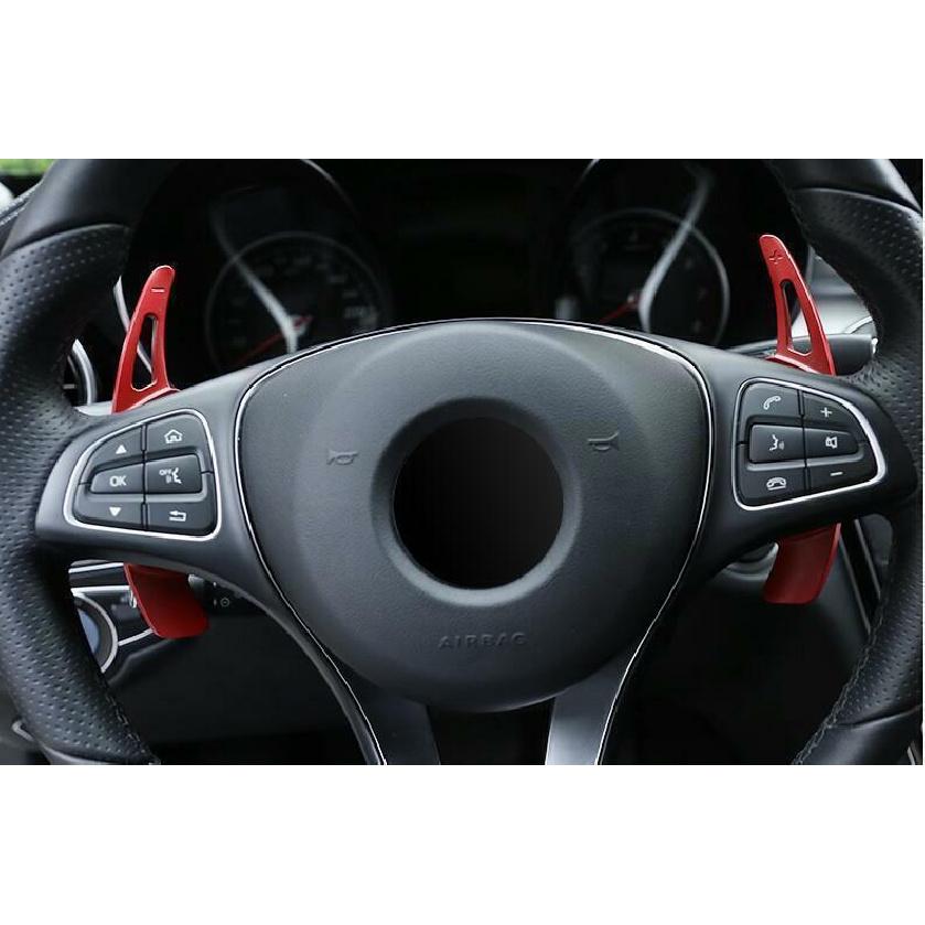 For Benz GLB W247  - Aluminum Red Steering Wheel Shift Paddles 2PCS