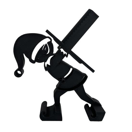 

Держатель для туалетной бумаги Эльф Черный Рождественский Эльф Держатель для туалетной бумаги Отдельно стоящий диспенсер для бумажных полотенец для хранения в ванной комнате и на кухне Праздничный декор A