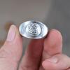 Adjustable Open Ring Men Women Sterling Vintage Ethnic Style With Lucky Ingot Motif Retro Geometric Design