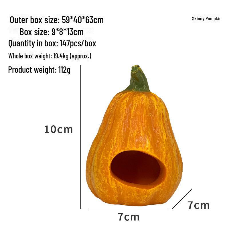 

Убежище рака-отшельника в тыкве: Декор аквариума на Хэллоуин с местами для лазанья и укрытиями.