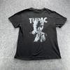 Tupac Shirt Mens XL Black Praying Hands 2Pac Graphic Tee Rap Hip Hop Music