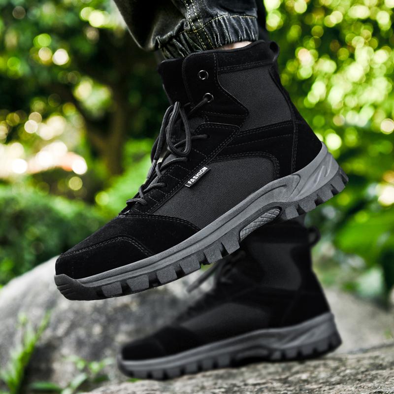 TUINANLE Hochwertige Wanderschuhe Wüste Herren Outdoor Wanderschuhe Leichtgewichtige Herren Damen High Top Sneaker Große Größe