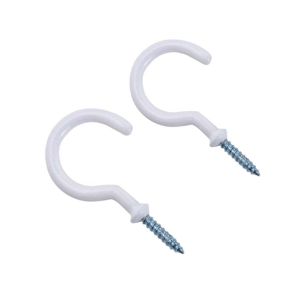 Weißer Schwerlast-Schraub-Halter für Heimaufbewahrung Deckenhaken Wandmontierte Tassenhaken Becheraufhänger