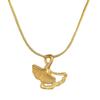 Titanium Steel Necklace Female Niche Design Simple Ginkgo Pendant Short Collarbone Chain Korean Version Cold Wind Neck