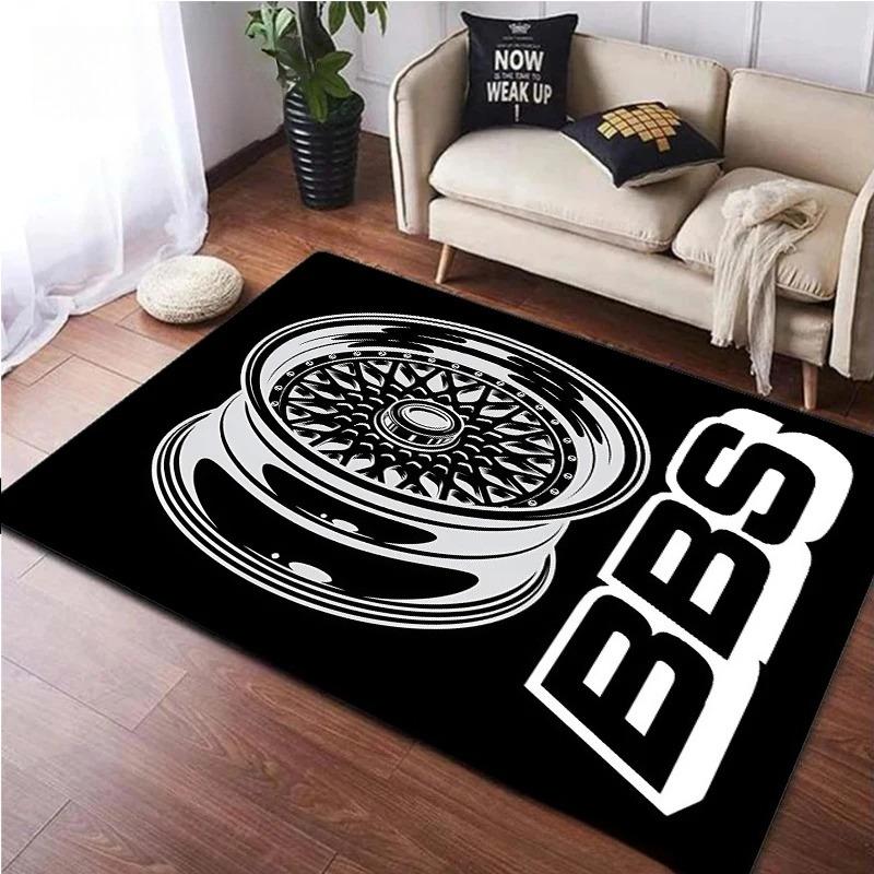 

Wheel Carpet Mat Rug Home Decoration Car Rims Design Area Rug Living Room Floor Mat Industrial Style Automotive Art Decor 40x60cm