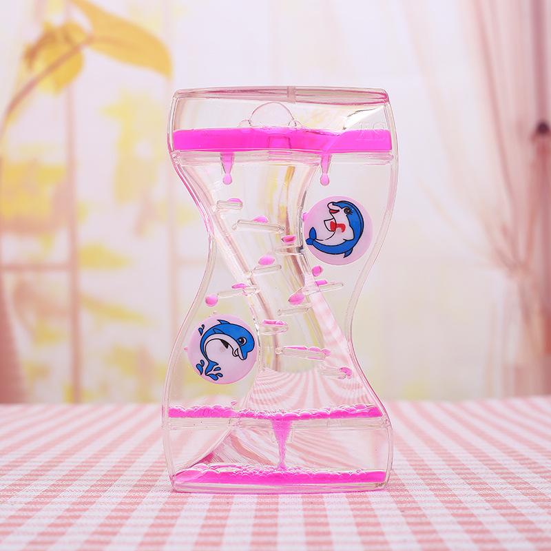 Timer Moving Drip Oil Hourglass Liquid Bubble Kids Toy Home Office Desk Decor Home Decorations Household Supplies