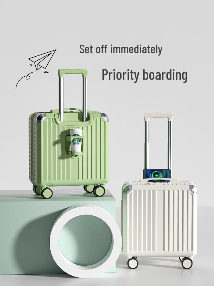 Valiză multifuncțională de 18 inch pentru fete, de cabină, cu încuietoare TSA și spațiu de depozitare de 20 inch